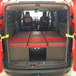 Ford Transit Custom Double Bed in LWB Combi